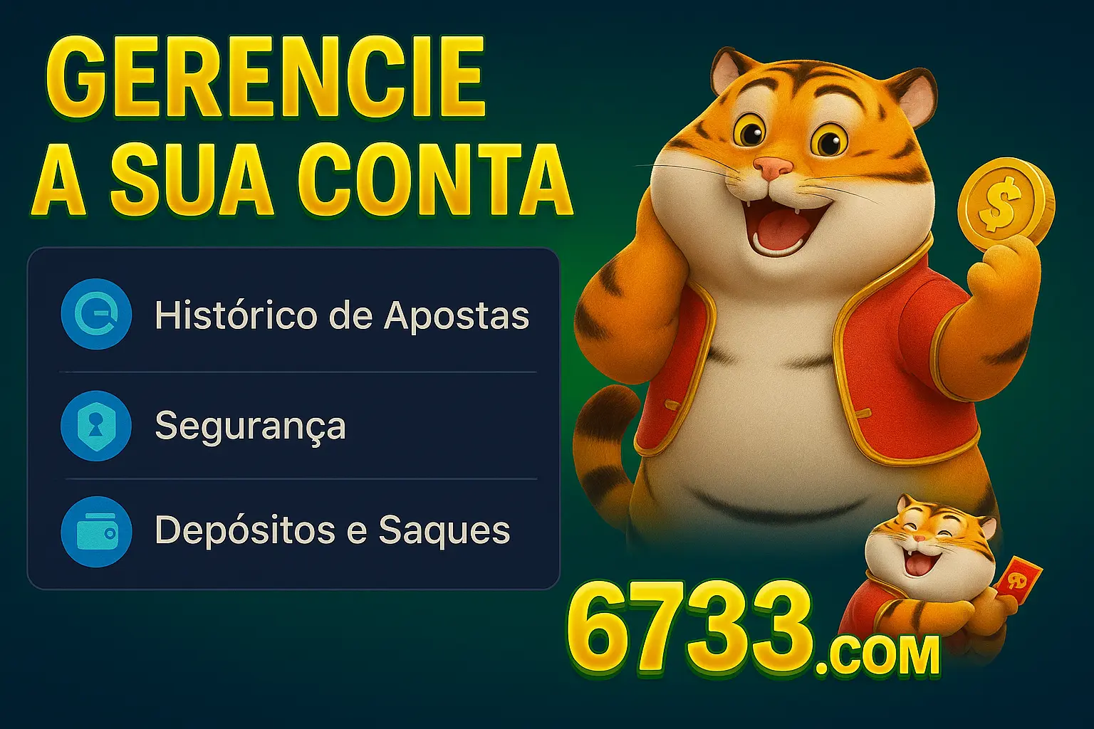 Criar uma nova Conta no plataforma 6733.COM